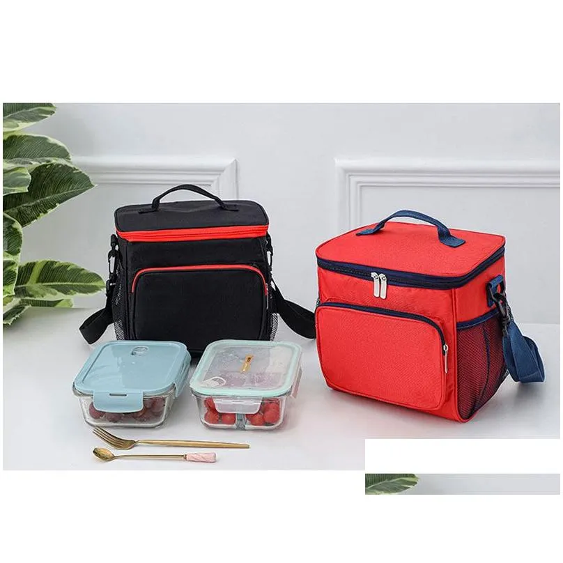 Storage Bags Adjustable Lunch Bag Storage Box Shoder Outdoor Picnic Bags Drop Delivery Home Garden Housekeeping Organization Home Stor Dh4Bm