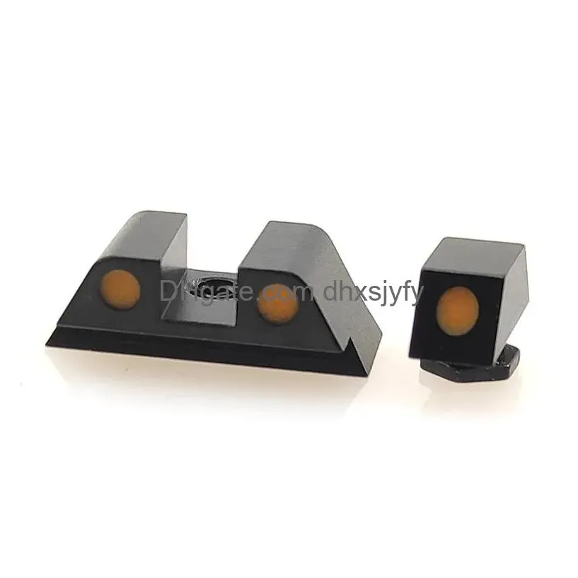 night sights g lock front and rear set subcompact for g42 g43 g43x g48 in dark