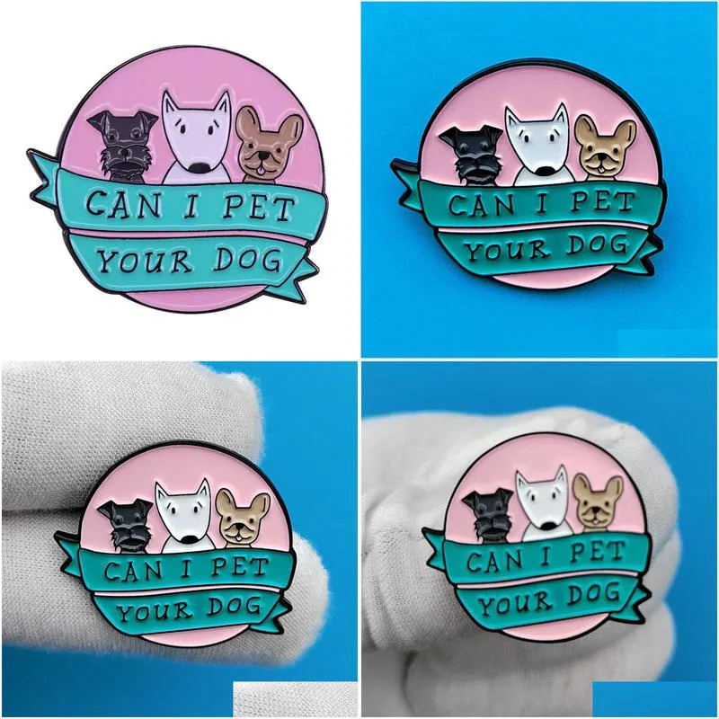 dogs animals movie film quotes badge cute anime movies games hard enamel pins collect cartoon brooch backpack hat bag collar lapel badges
