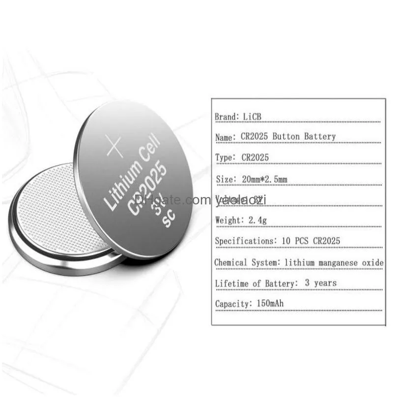 5pcs/set cr2032 cr2025 cr2450 cr2016 cr1220 cr1616 cr1620 cr1632 cr1625 cr927 battery 3v lithium battery button coin cell batteries for key fobs 