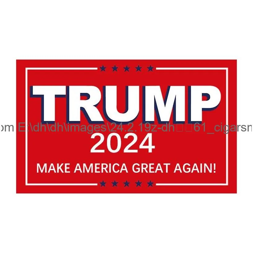 Banner Flags New Trump 2024 Make America Great Again Flag 3X5Ft Campaign Party Speech Activity Banner Drop Delivery Home Garden Festiv Dhf5P