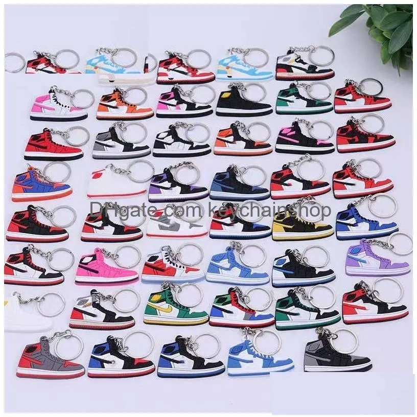 14 Colors Sneakers Shoes Keychains 7 Generation Basketball Key Chain Charm Car Keyrings Jewelry Accessories Gift Drop Delivery Dhtkk