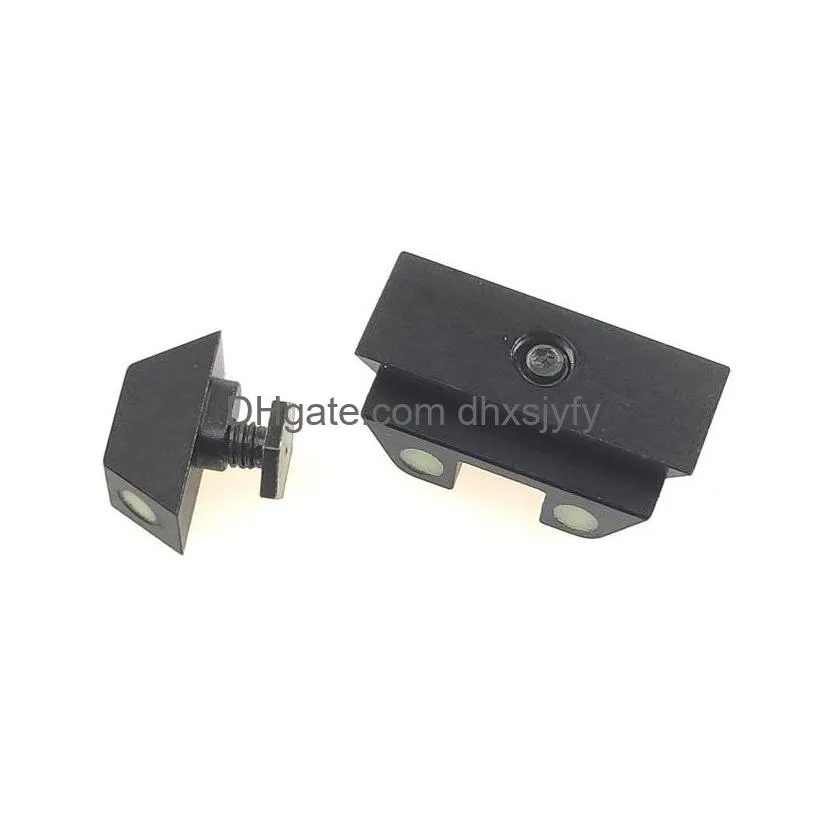 night sights g lock front and rear set subcompact for g42 g43 g43x g48 in dark