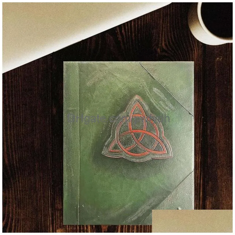 decorative objects figurines book of shadows 350 pages full color illustrations spells records spellbook green cover bound journal blank and lined