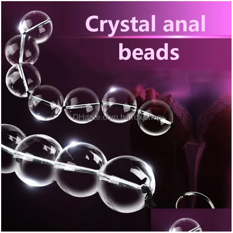 Other Health & Beauty Items Crystal Glass Anal Beads Vaginal Balls Plug Butt Toy Female Products Vagina For Women Drop Y2011182790851 Dhkyp