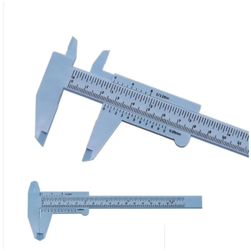 wholesale plastic vernier calipers gauge micrometer 0-150mm mini student ruler standard abs accurate measurement tools 5 colors