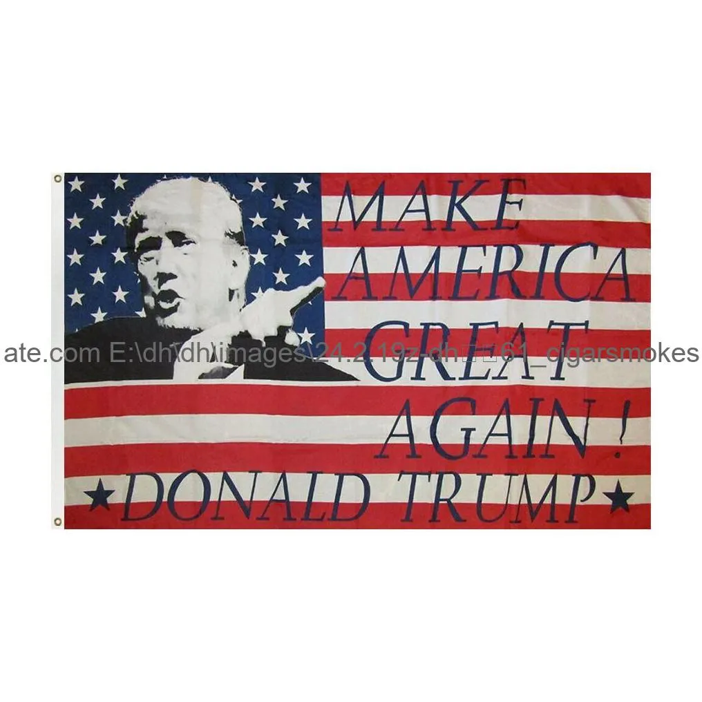 Banner Flags Trump 2024 Flag 3X5Ft General Election Flags Banner Fake News Drop Delivery Home Garden Festive Party Supplies Dhimi