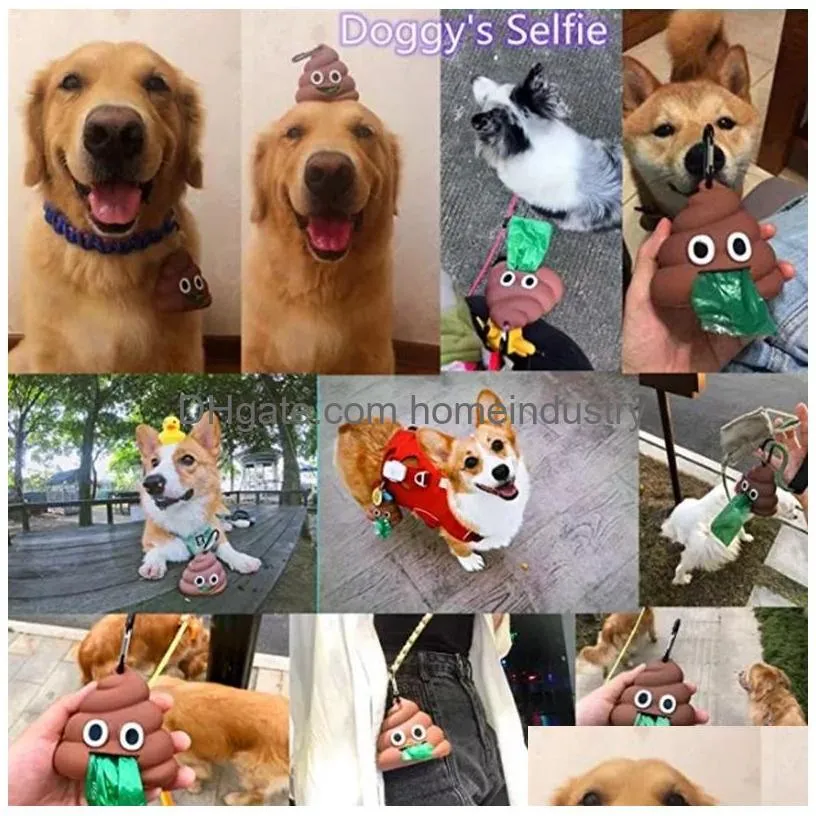 dog poop bag dispenser cute design dogs poops bags holder for dog pet necessities pets supplies wholesale k08