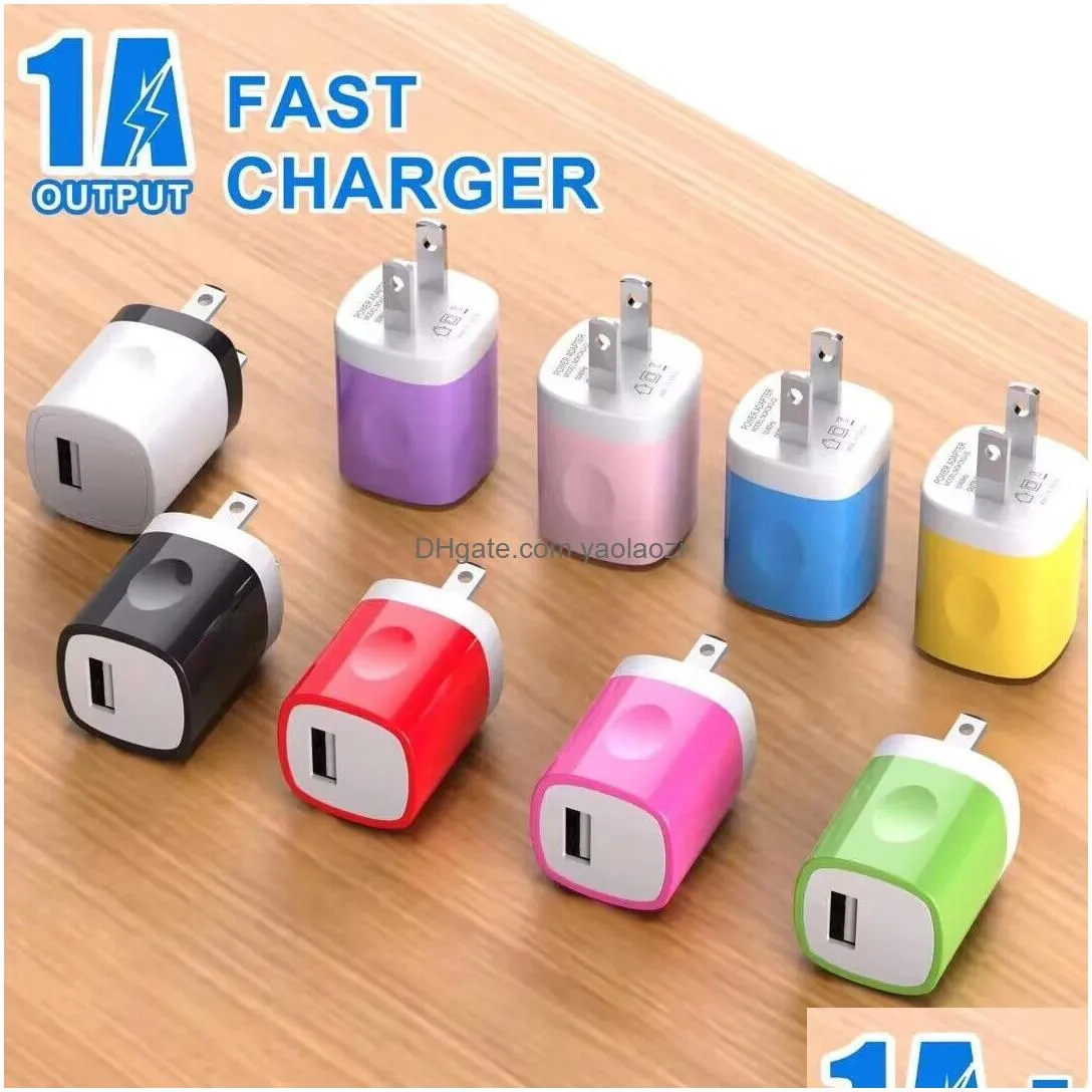 5v 2.1a 1a travel power adapter home wall  charging plug for samsung  universal dual single usb ports charging 