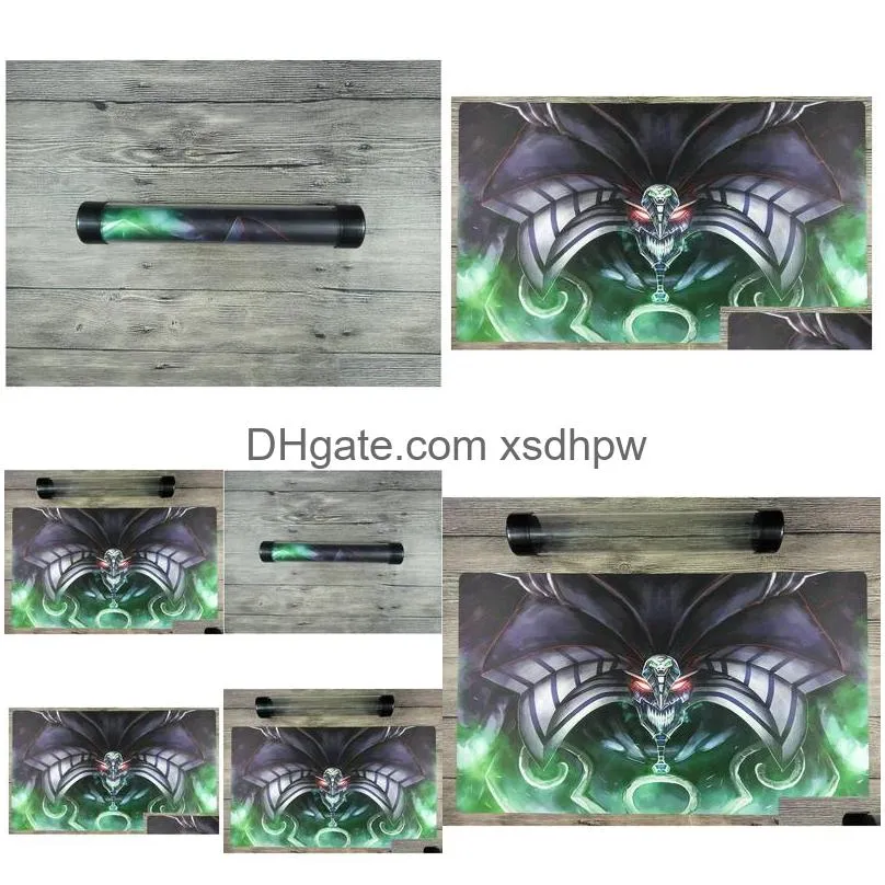 yu-gi-oh exodia the destroyer custom playmat tcg mat high quality tube