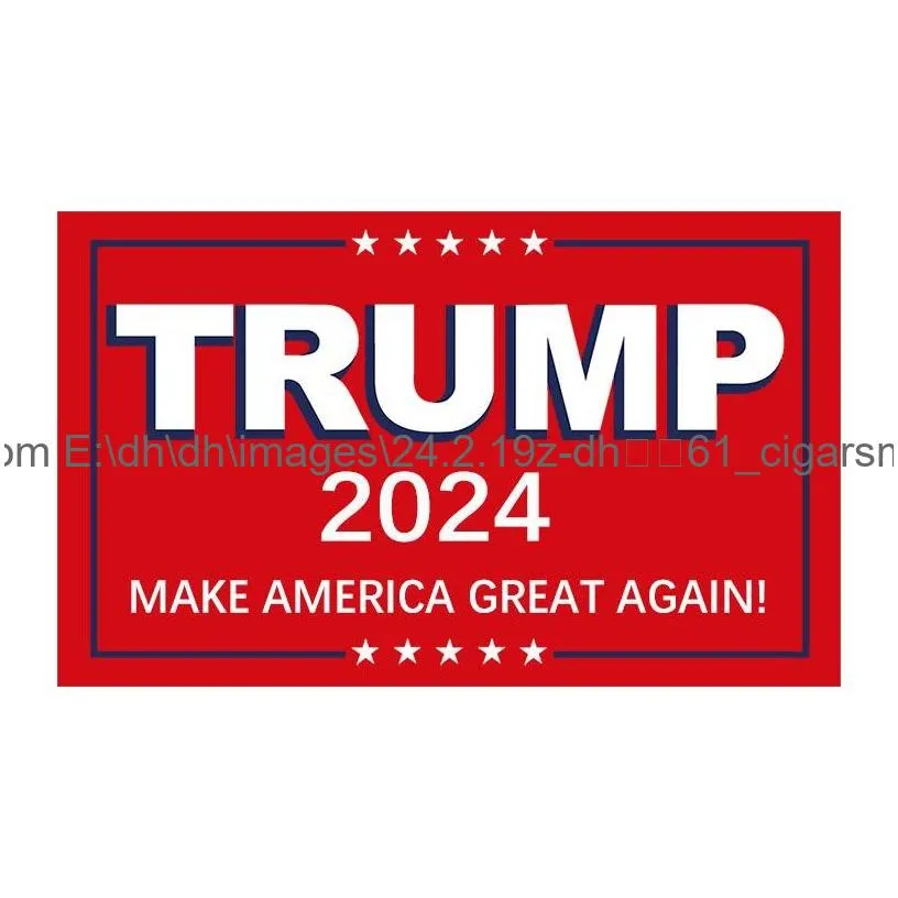 Banner Flags New Trump 2024 Make America Great Again Flag 3X5Ft Campaign Party Speech Activity Banner Drop Delivery Home Garden Festiv Dhf5P