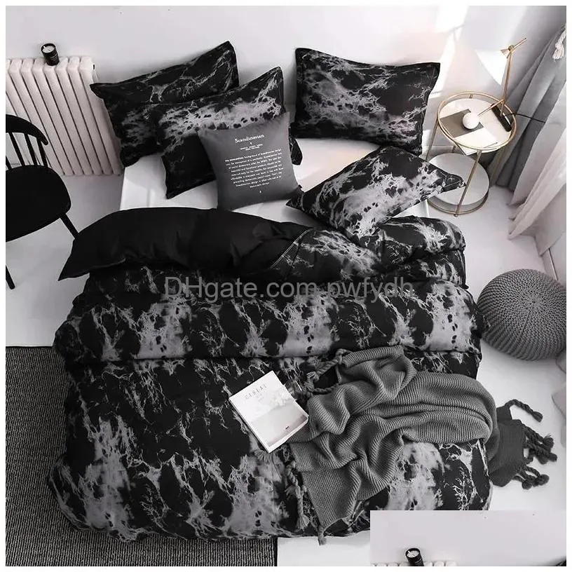 bedding sets 3pcs couple duvet cover with pillow case nordic comforter set quilt queen king double or single bed 231010