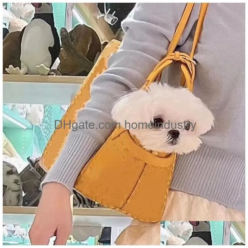 designer dog carrier purse portable travel pet carrier sided tote carrier for small animals pu leather travel bag ideal for shopping outdoor hiking walking with