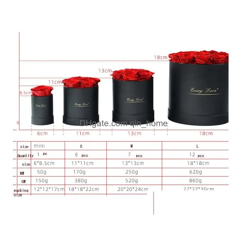 eternal flowers holding bucket valentine039s day gift box rose decorative flowers girlfriend wife romantic festival gift 485 s24252519