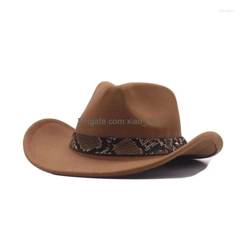 berets hat for women and man wool hollow western  with fashion belt gentleman lady jazz cowgirl toca sombrero cap