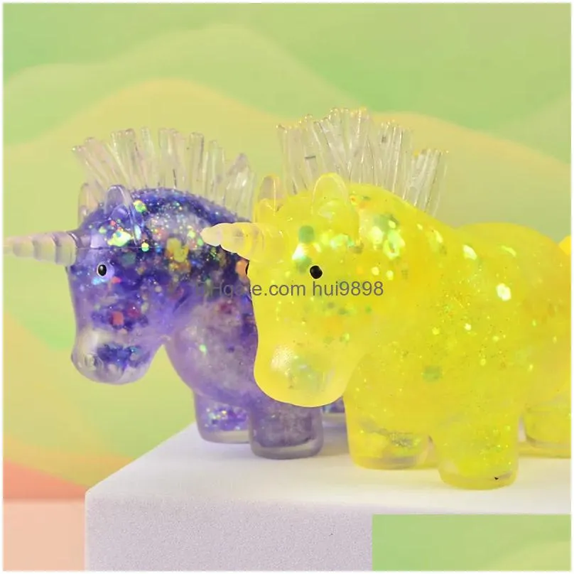 decompression toy aurora maltose unicorn pinch fill maltose syrup decompression ball sensory toy for kids adults