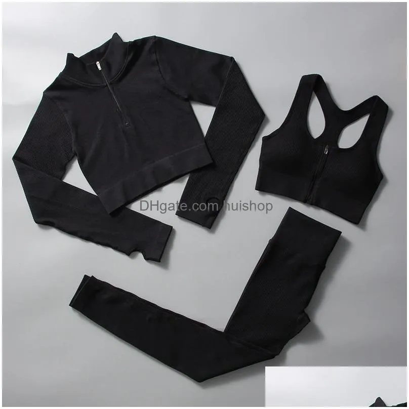 womens shorts seamless yoga set women zipper long sleeve sport suit drawstring althetic set gym leggings workout clothes fitness sportswear