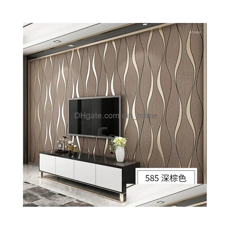 wallpapers modern 3d three-dimensional water ripple non-woven wallpaper home decor tv background wall stickers papier peint