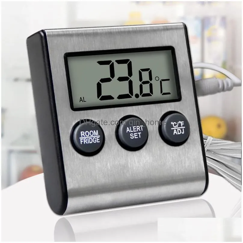 digital zer alarm with probe magnet thermometers cold room temperature gauge monitor refrigerator thermometer