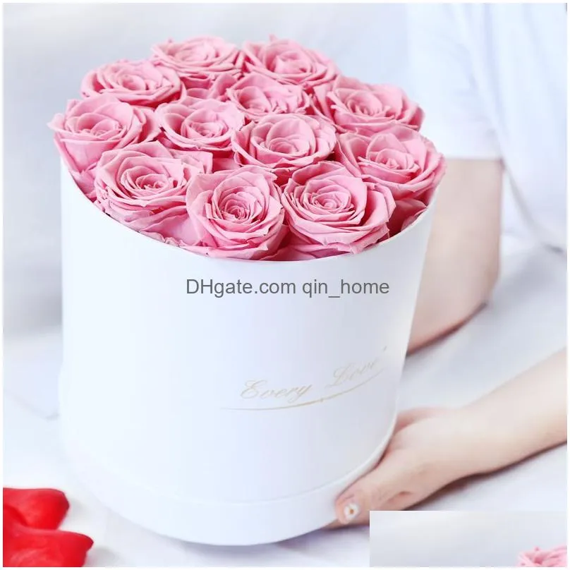 eternal flowers holding bucket valentine039s day gift box rose decorative flowers girlfriend wife romantic festival gift 485 s24252519