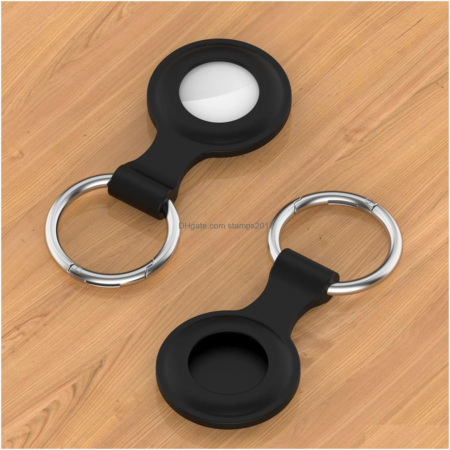 Other Home Decor Soft Tpu Sile Protective Cases For Airtag Anti-Lost Device Finder Keychain Tracker Protect Er With Buckle Scratch R Dh9H7