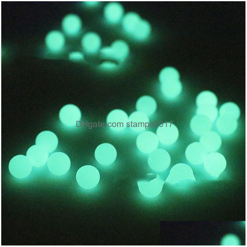 smoking nail luminous glowing stone 6mm 8mm terp pearl ball insert with blue green top pearls