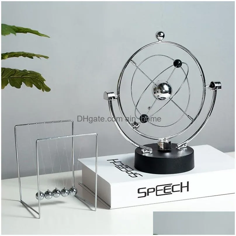 modern perpetual motion machine tons pendulum home decoration accessories creative office desk decor childrens room decor 210318