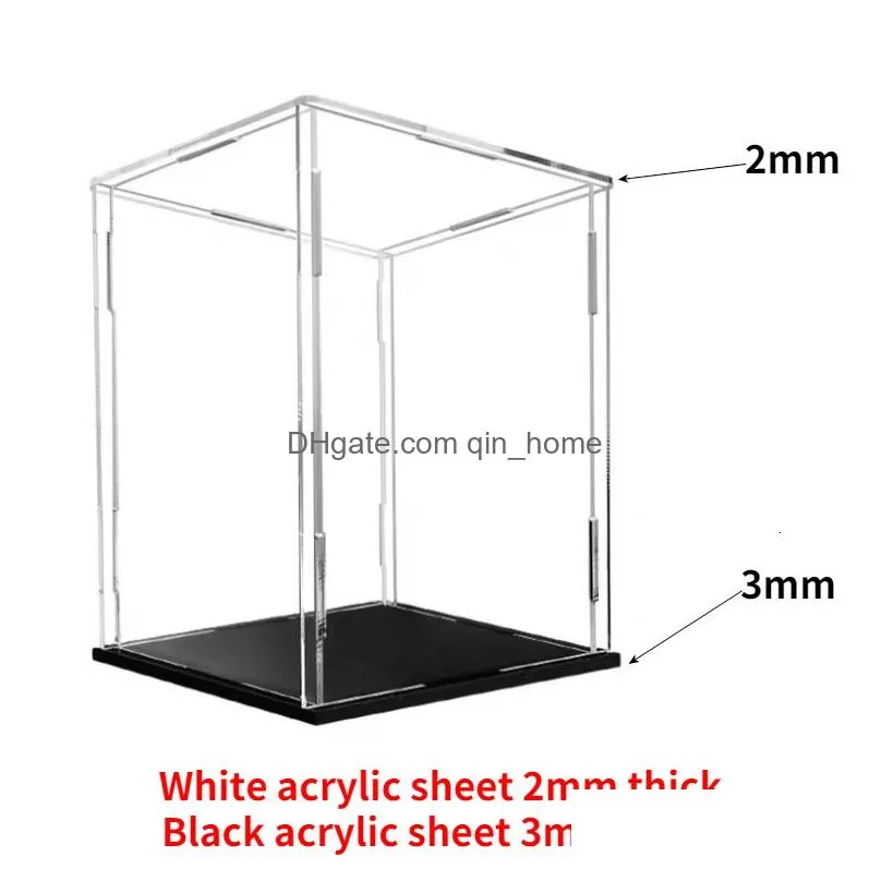 novelty items 75 size acrylic display box hand-made doll model blind box toy transparent storage box display stand custom size acrylic case