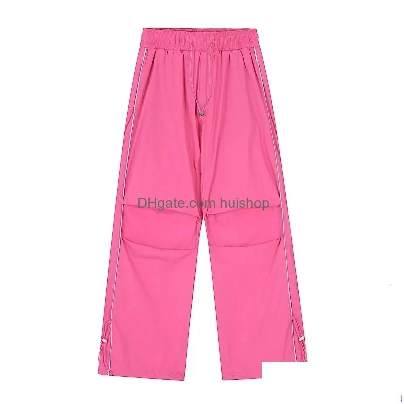 womens pants capris deeptown y2k pink track pants women streetwear hip hop wide leg sweatpants oversized harajuku kpop quick dry sports trousers