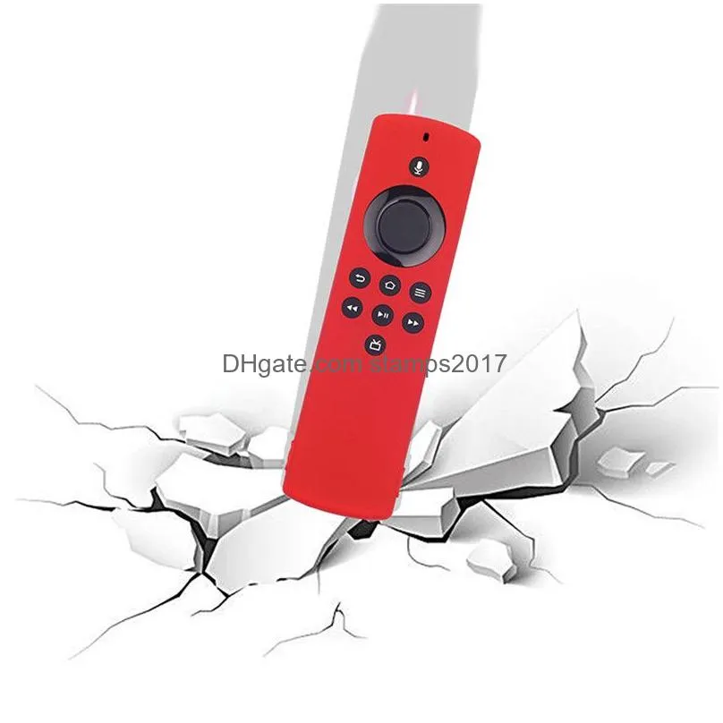 12 colors silicone case for fire tv stick lite remote control waterproof protective cover with lanyard