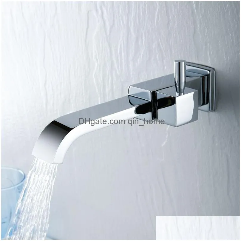 bathroom sink faucets wall mounted basin faucet brass single handle tap al accessories cold water bath black silver