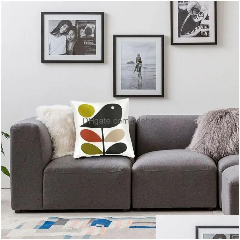 cushiondecorative pillow orla kiely multi stem and bird cushion cover scandinavian flower floor case for living room sofa