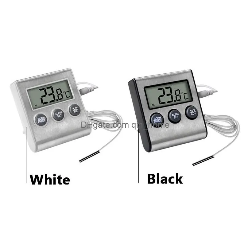 digital zer alarm with probe magnet thermometers cold room temperature gauge monitor refrigerator thermometer