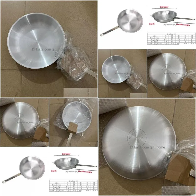 aluminum frying pan with long handle non stick pan