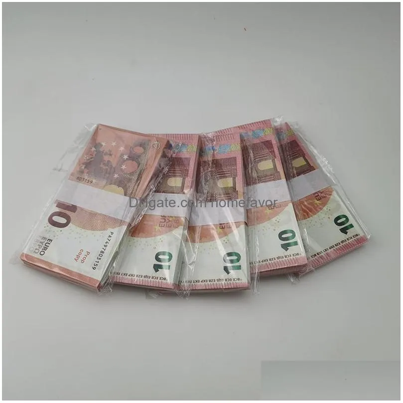 party supplies fake money banknote 10 20 50 100 200 500 euros realistic toy bar props copy currency movie money faux-billets