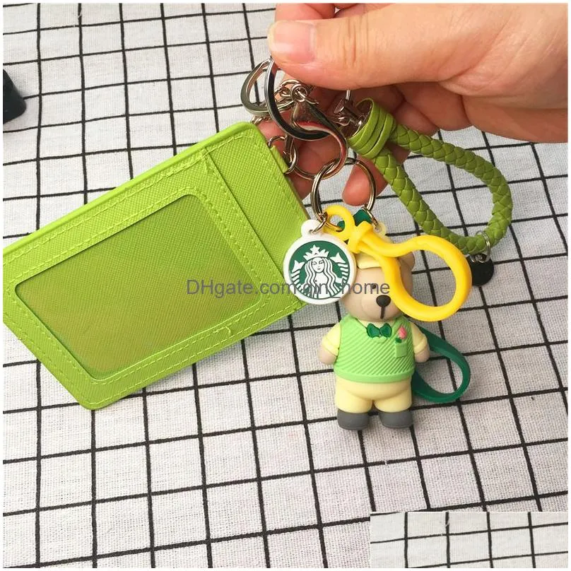 cute party favor keychain card holder with doll mix colors good gift product7243186