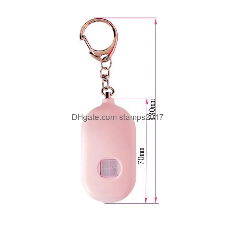  rechargeable self defense keychain dual-mode alarm with flashlight smart device outdoor personal alarm with pack box