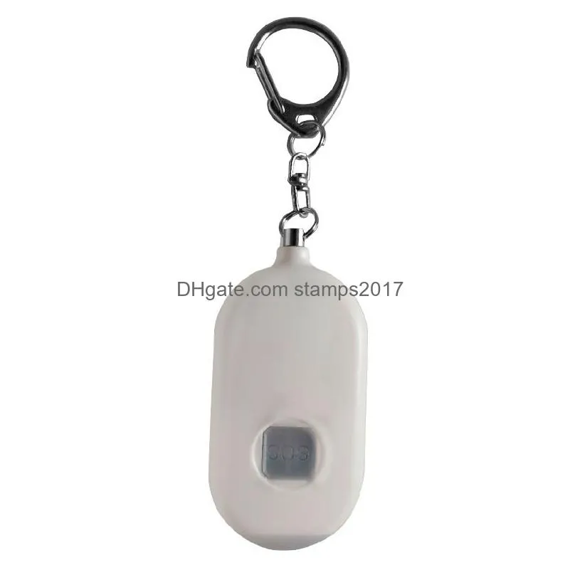  rechargeable self defense keychain dual-mode alarm with flashlight smart device outdoor personal alarm with pack box