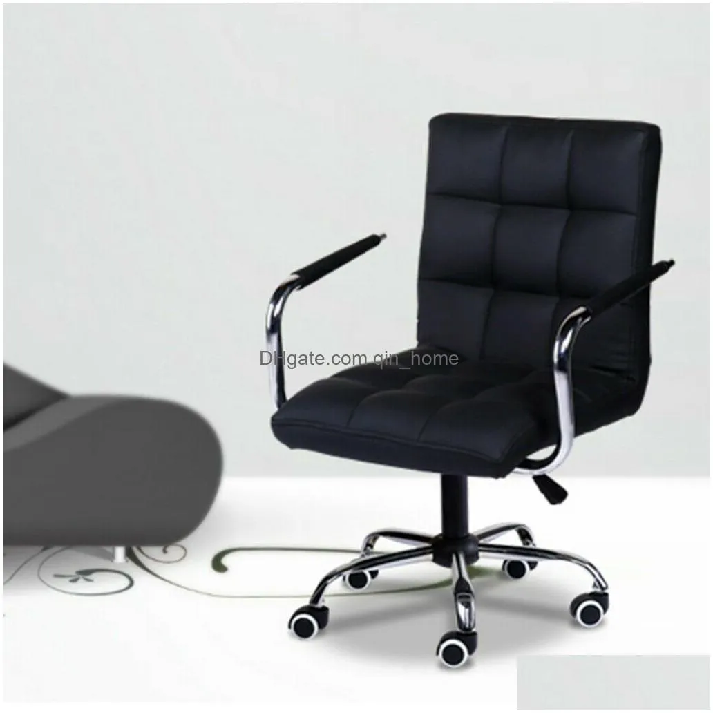  modern office executive chair pu leather computer desk task hydraulic black4053389