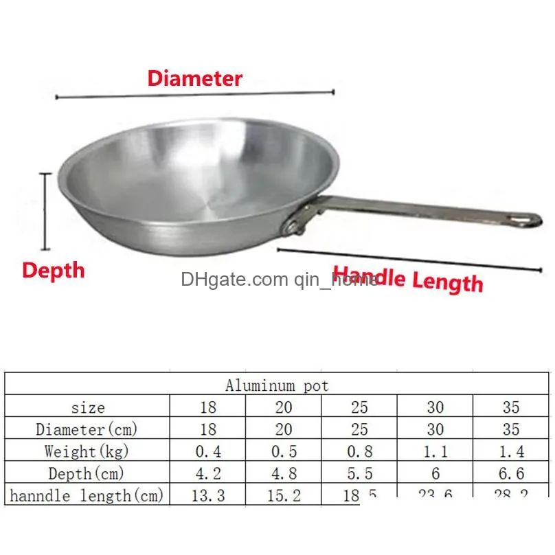 aluminum frying pan with long handle non stick pan