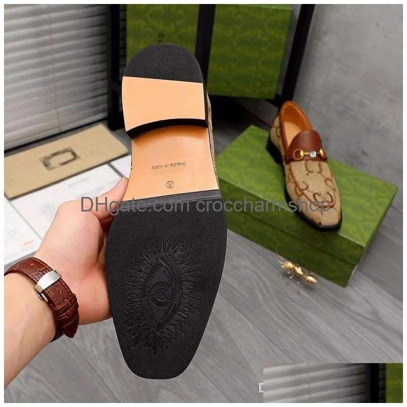 Dress Shoes 2023 G 4 Model Mens Outdoor Casual Shoe Designer Genuine Leather Fashion Man Spring Autumn Office Carrer Wedding Comfy S Dhqnh