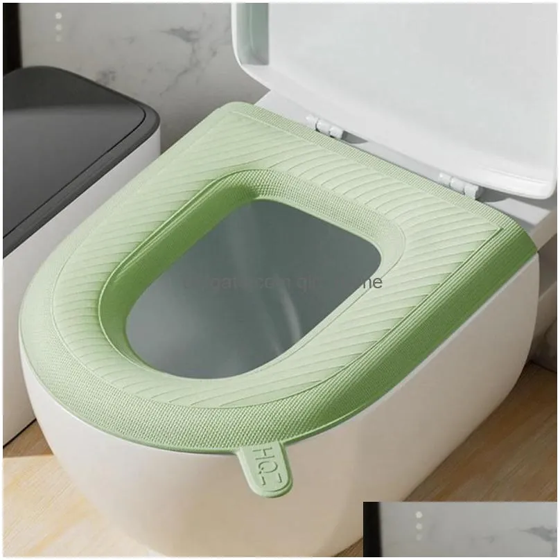 toilet seat covers universal bidet cover accessoriwaterpoof soft bathroom washable closestool mat pad cushion