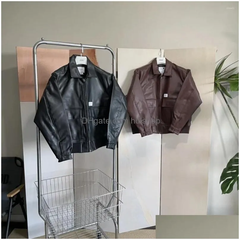 mens jackets vintage bone skin jacket japanese heavyweight leather coat cotton flight suit for men and women