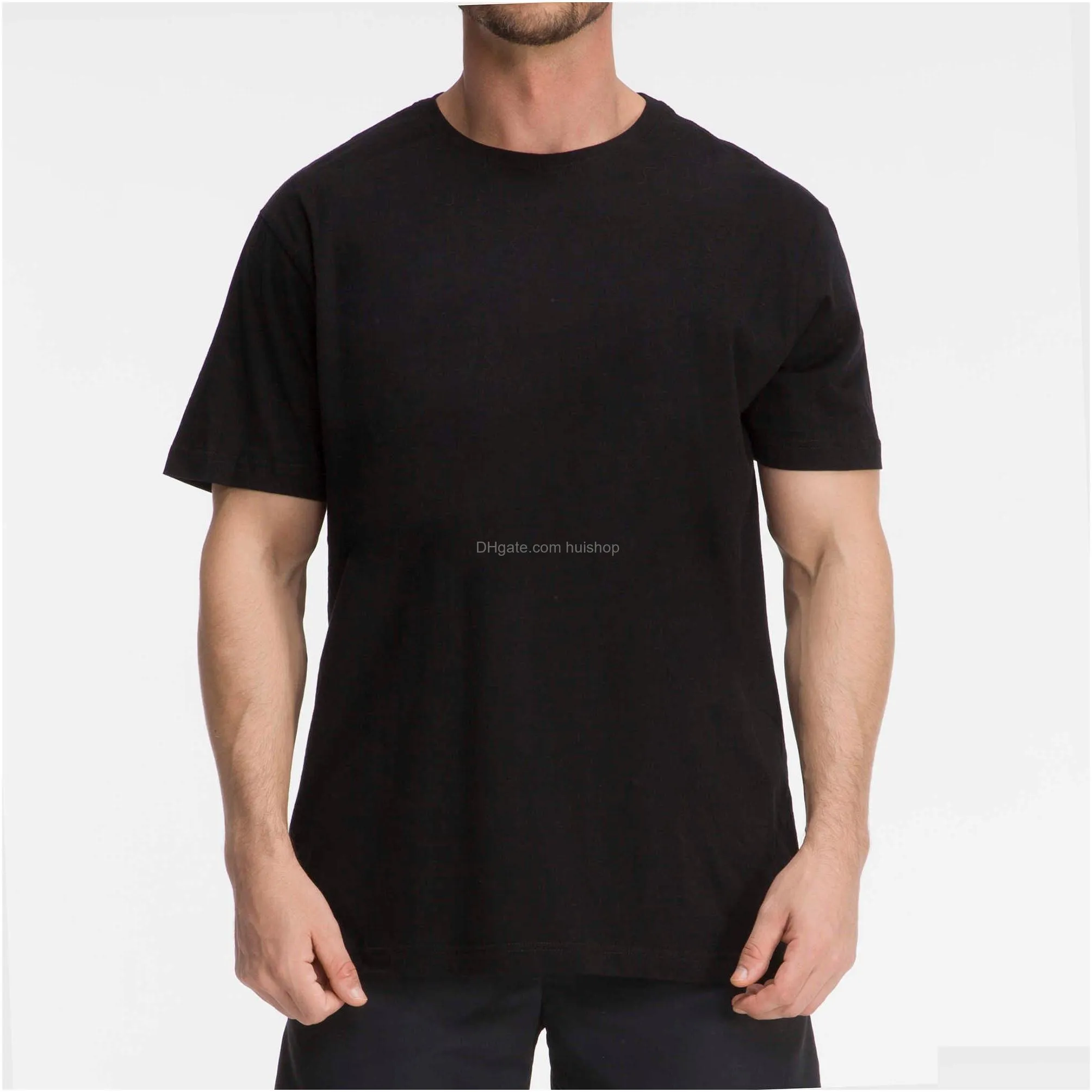 forcustomization wholesale 2022 mens tshirts mens blank tshirts good quality pima cotton tshirt printing custom printed plain unisex black