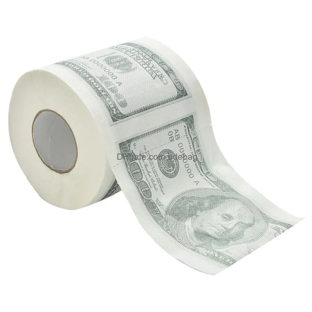 zzidkd 1hundred dollar  printed toilet paper america us dollars tissue novelty funny 100 tp9213877