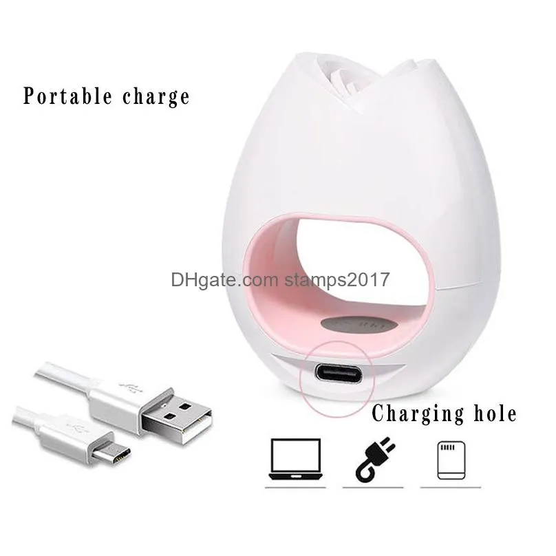 16w usb rechargeable led gel nails polish dryer nail lamp with packing box
