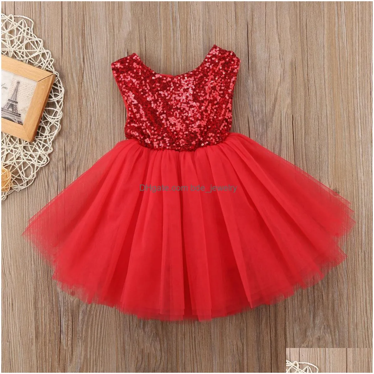 girls dresses toddler birthday tulle backless bow wedding gown kids party wear princess pink baby bowknot 230406