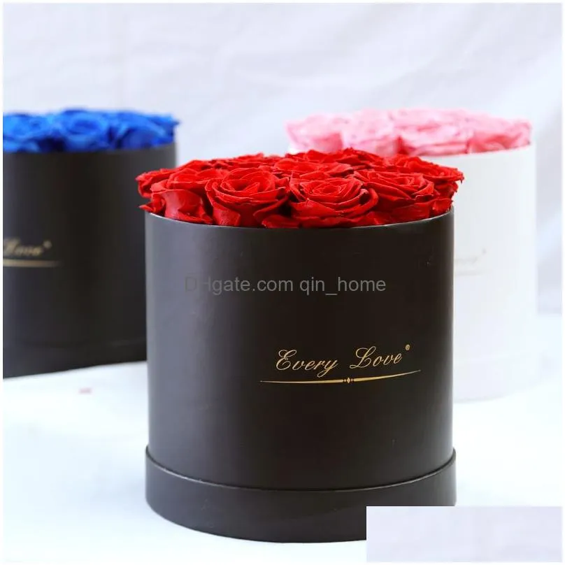 eternal flowers holding bucket valentine039s day gift box rose decorative flowers girlfriend wife romantic festival gift 485 s24252519
