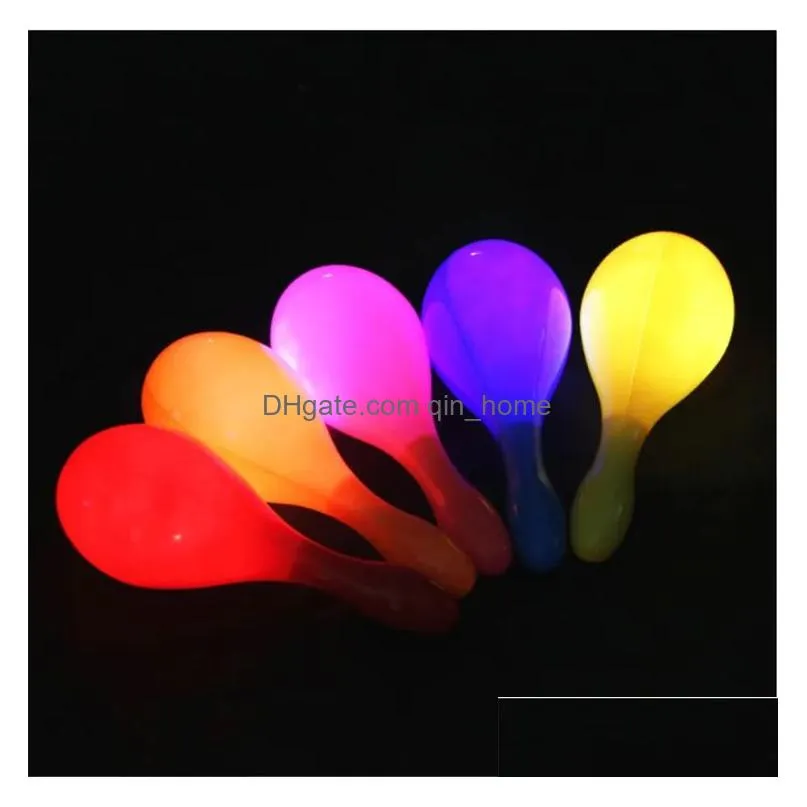 led flashing maracas light up neon beach hula party maracas adult bar ktv cheer props glow party supplies lt139