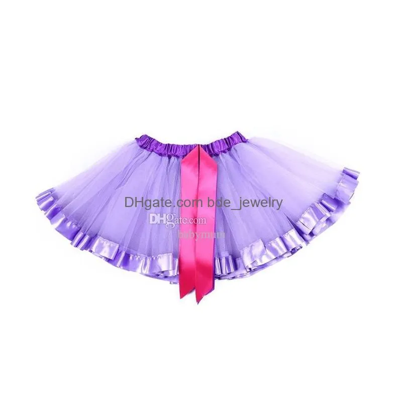 12 colors baby girls tutu dress candy rainbow color tulle skirts princess lace dress kids holidays party cosplay dance ballet tutus